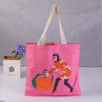 

Unisex Handbags Custom Canvas Tote Bag Print Text Your Design Grocery Daily Use Reusable Cotton Travel Casual Shopping Bag Tote