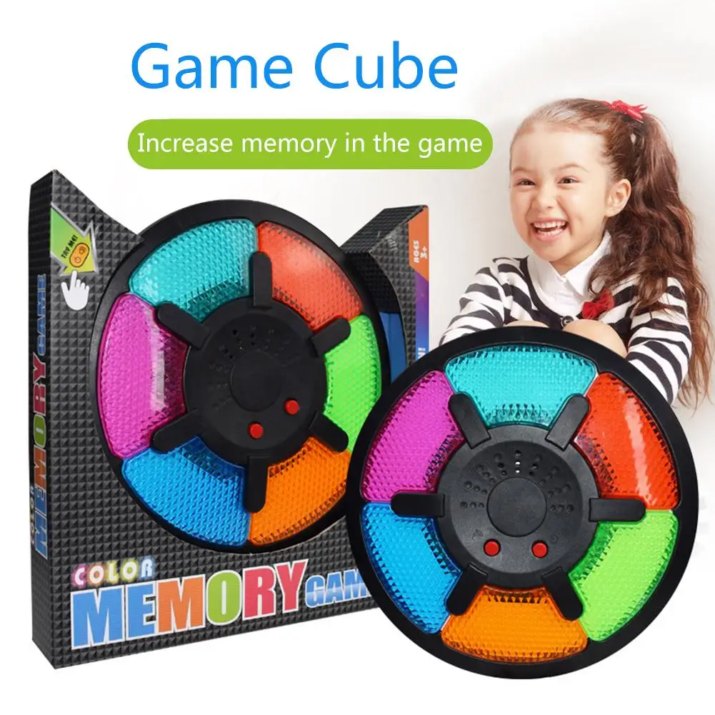 Memory Cube шесть сеток электронный барабан игры памяти Игровой Автомат Игрушка Музыка обучения Обучающие Машины
