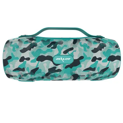 Green camouflage ZEALOT S29 портативный динамик s с радио беспроводной Bluetooth динамик сабвуфер музыкальная Колонка домашние вечерние спортивные наружные колонки - Цвет: Green camouflage