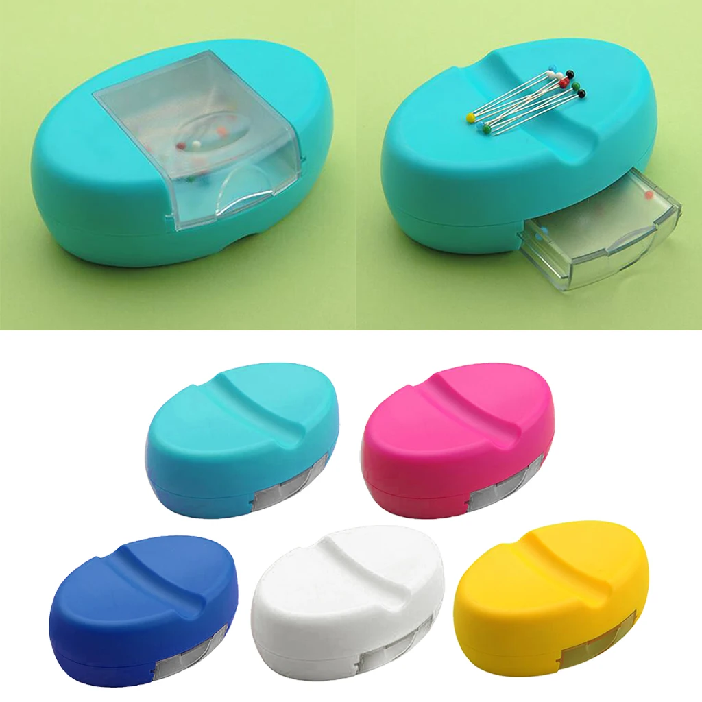 Sewing Magnetic Box Needles Storage Box Sewing Machine Portable Tool Pins Case