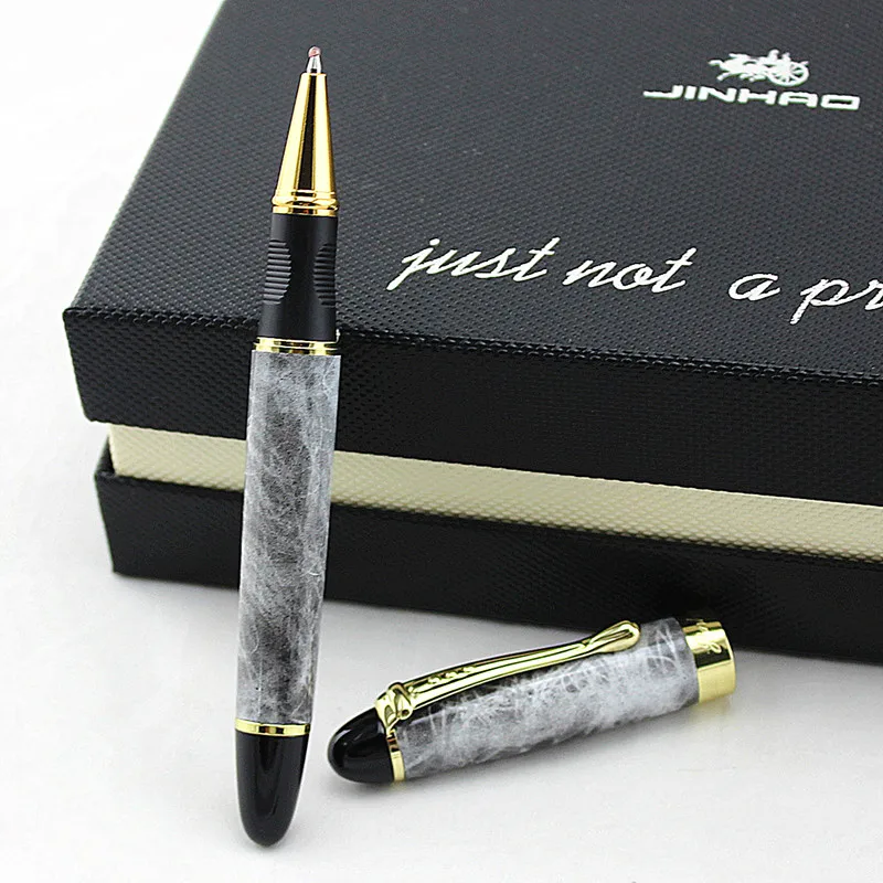 JINHAO Роскошная брендовая металлическая шариковая ручка высокого качества, шариковые ручки, канцелярские товары, офисные школьные поставщики, студенческие 2508