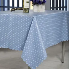 Kunststoff Tischdecke Wasserdicht Öl-proof Pastoralen Stil PVC Rechteckigen Tisch Tuch Welle Seite Tee Tisch Tischdecke Haushalt