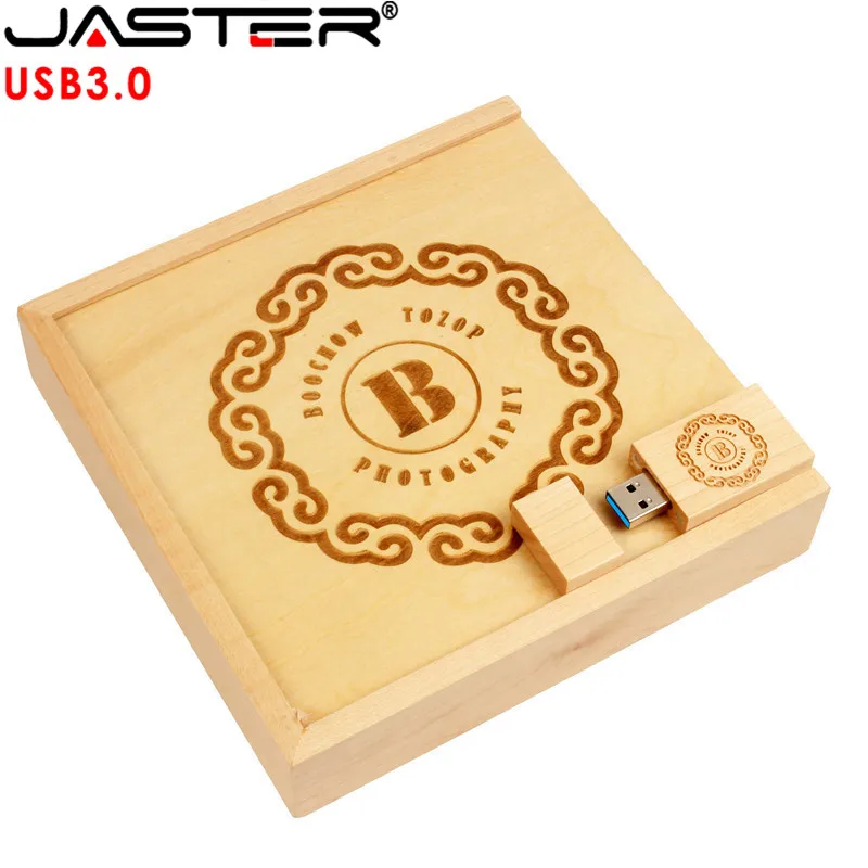 Фотоальбом JASTER USB 3 0 деревянная коробка флеш накопитель 8 ГБ 16 фотография свадьбы 1