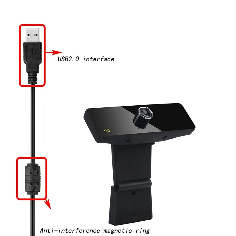 A3 веб-камера USB высокой четкости веб-камера Веб-камера микрофон клип-на для Youtube компьютер ПК ноутбук камера для ноутбука черный