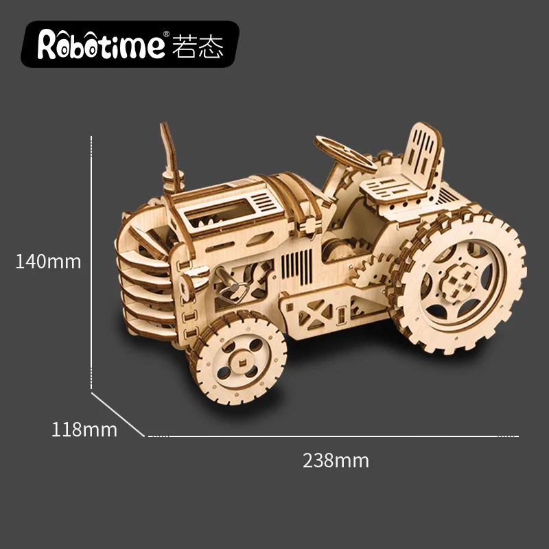 Robotime 3D обучающая 3D головоломка модель головоломка детская деревянная Бойка вставленная Модель Животное Головоломка