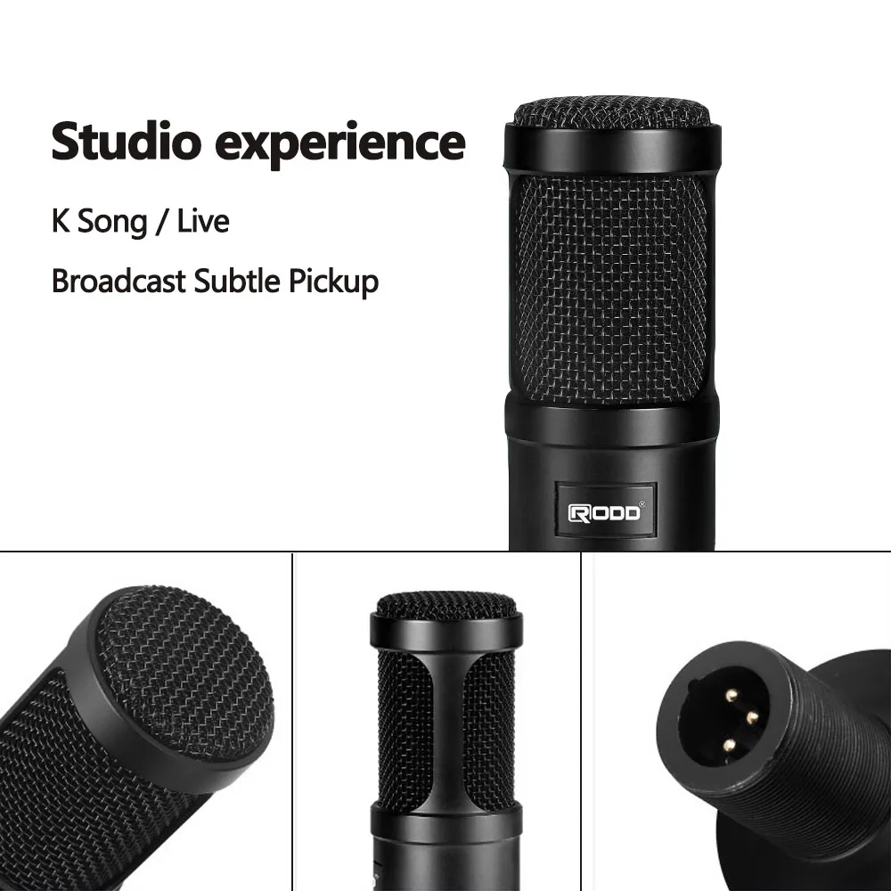 Condenser Karaoke Microphone for PC Phone Mic Live