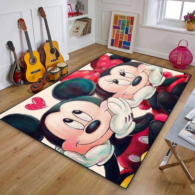 omdraaien ziekenhuis surfen Zwarte Mickey Mouse Baby Speelkleed Tapijt Grote Formaat Antislip  Slijtvaste Wasbare Woonkamer Decoratie Tapijten tapis Salon|Tapijt| -  AliExpress