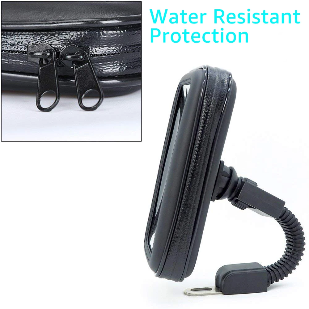 Universal Waterproof Motorcycle Phone Holder and Handlebar Mount