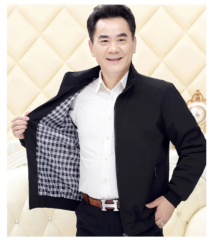 Yoon куртка мужская Матовая и толстая зимняя теплая куртка мужская куртка среднего возраста одежда Daddy стоячий воротник дедушка