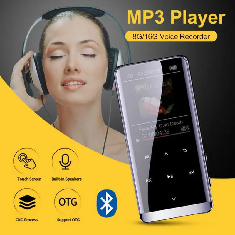 Мини Портативный M13 Bluetooth MP3 плейер Волкман музыкальный плеер без потерь HIFI Спорт Музыка динамик медиа диктофон