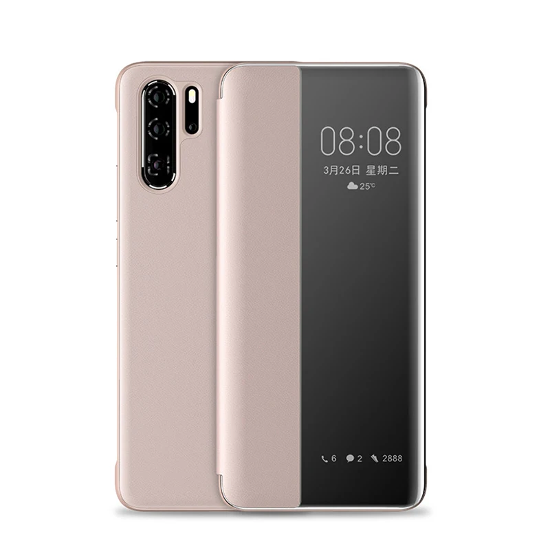 Роскошный смарт-чехол для телефона для huawei P30 P20 P10 Lite рro Коврики 10 20 Lite Y6 Y7 Y9 чехол Honor 20 Pro 8x 8a 9 10 светильник чехол s - Цвет: rose gold