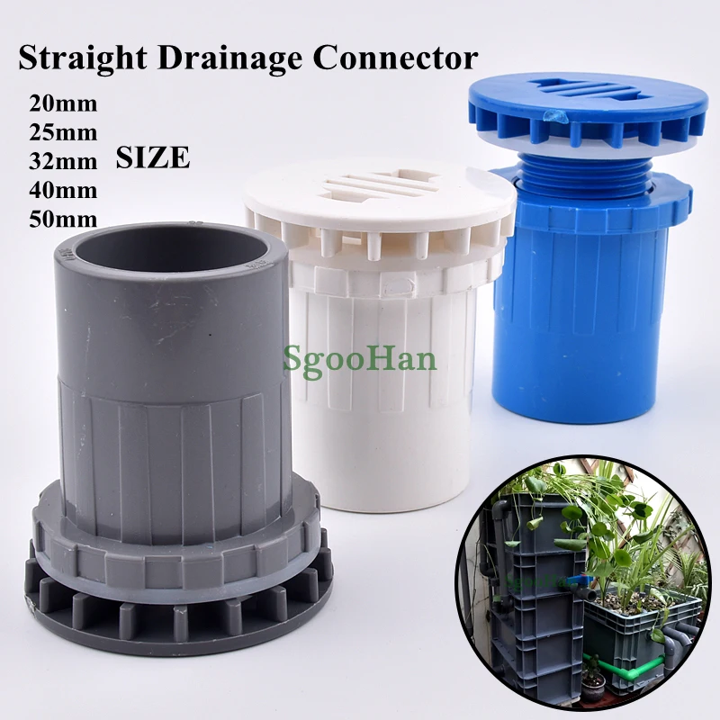 1pc Inner Dia 2050mm Pvc Pipe Aquarium Fish Tank Straight Drainage