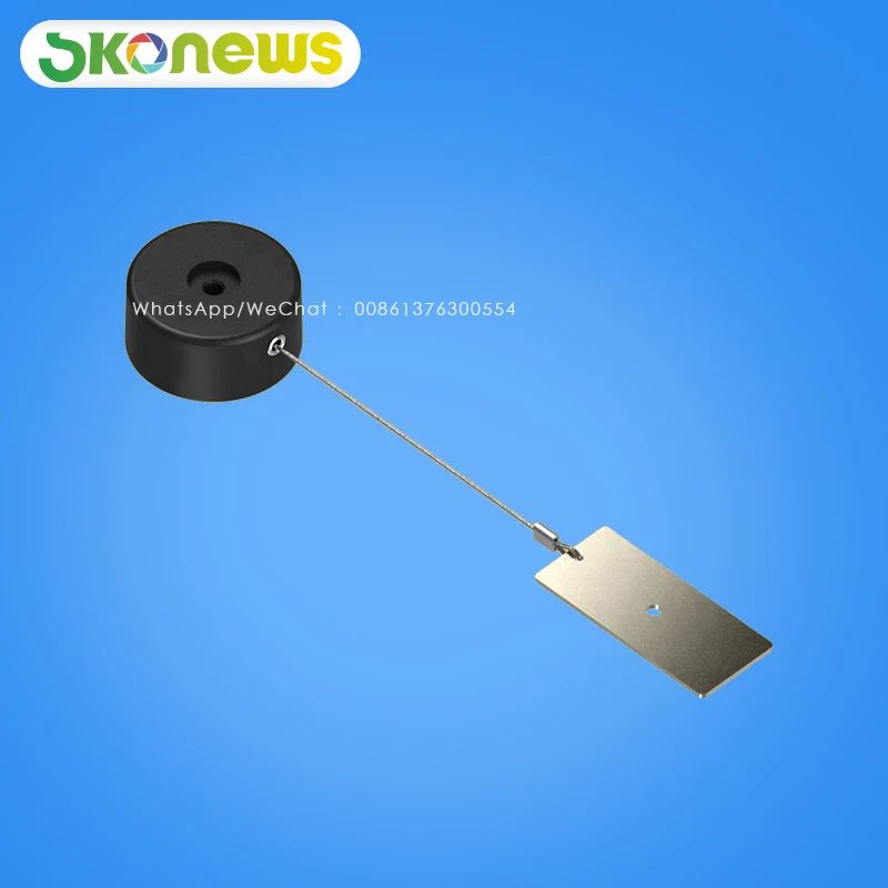 retractable_security_cable_pull_box_recoiler_with_sticker_plate