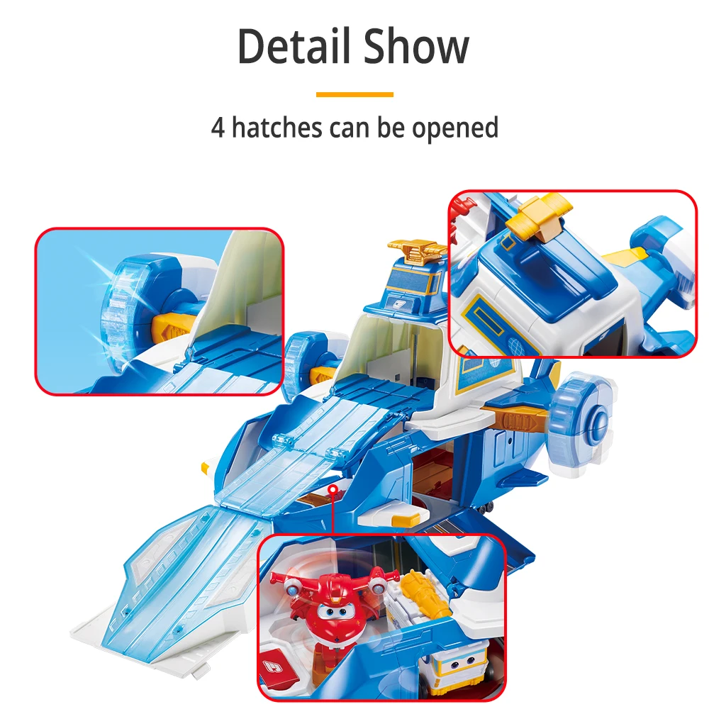 Super Wings Mini World Aircraft Playset Jett Figure BOT Flugzeug