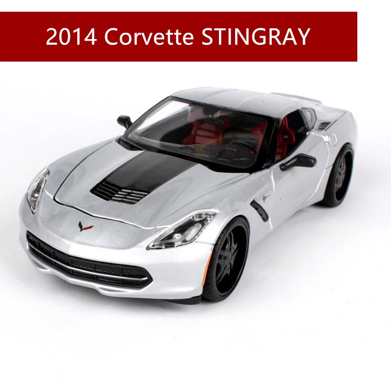 2014 Maisto 1:24 Corvette литой под давлением металлический сплав модель автомобиля литье под давлением модель автомобиля моделирование автомобиля украшение коллекция Подарочная игрушка - Цвет: 2014