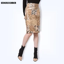 Sexy Skirt 2019 New Style Women's Bodycon Skirts High-waist Middle-and-long Half-body Women's Leopard Skirt Faldas Mujer Moda