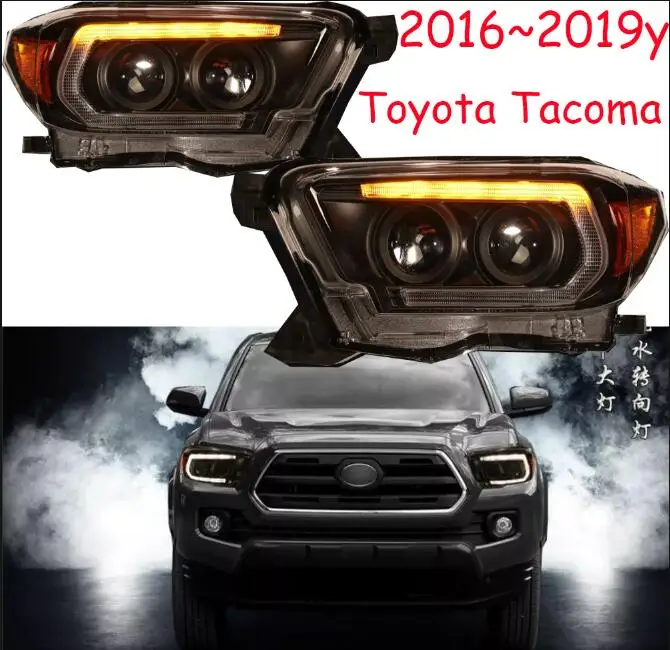 2019y автомобильный bupmer головной светильник для Toyota Tacoma головной светильник автомобильные аксессуары светодиодный DRL HID ксеноновые противотуманные фары для Toyota Tacoma фары - Цвет: picture