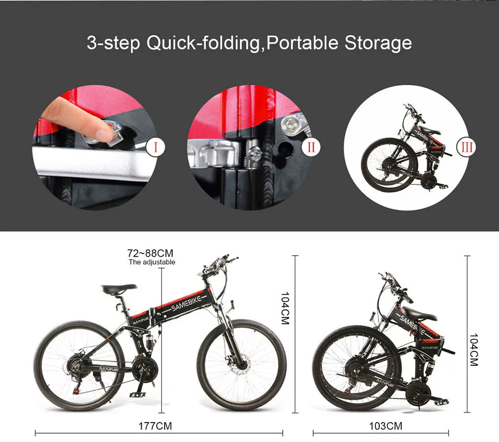 Samebike LO26 500W Electric bicycle-7
