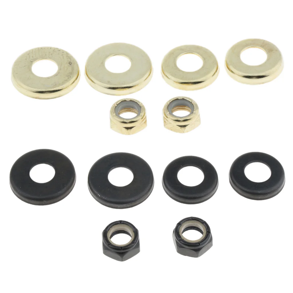 4pcs Replacement Skateboard Truck Bushings Washers Cup Gasket With Nuts Hardware Dropshipping | Спорт и развлечения