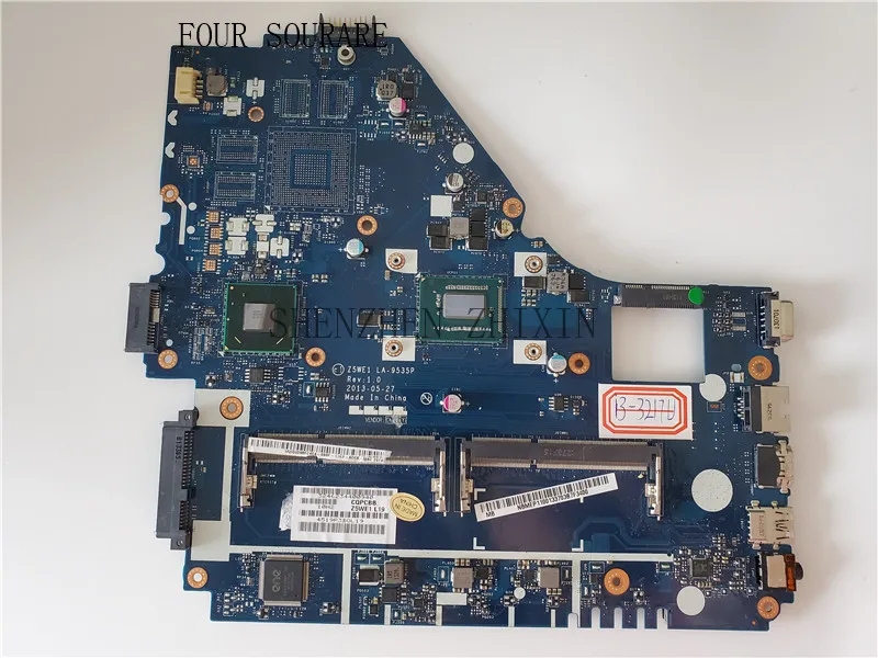Материнская плата для ноутбука acer aspire E1-530 E1-570 E1-570G 2117U cpu Z5WE1 LA-9535P