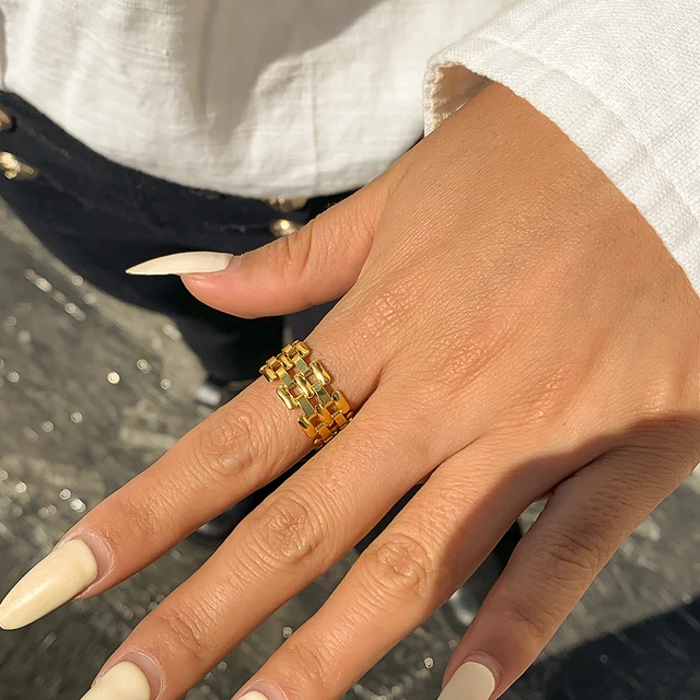 Exaggerated Cuban Chunky Thick Chain Necklace Women High Quality Big Iron Metal Silver Color Necklace Neck Jewelry Steampunk Men Gold Color 9