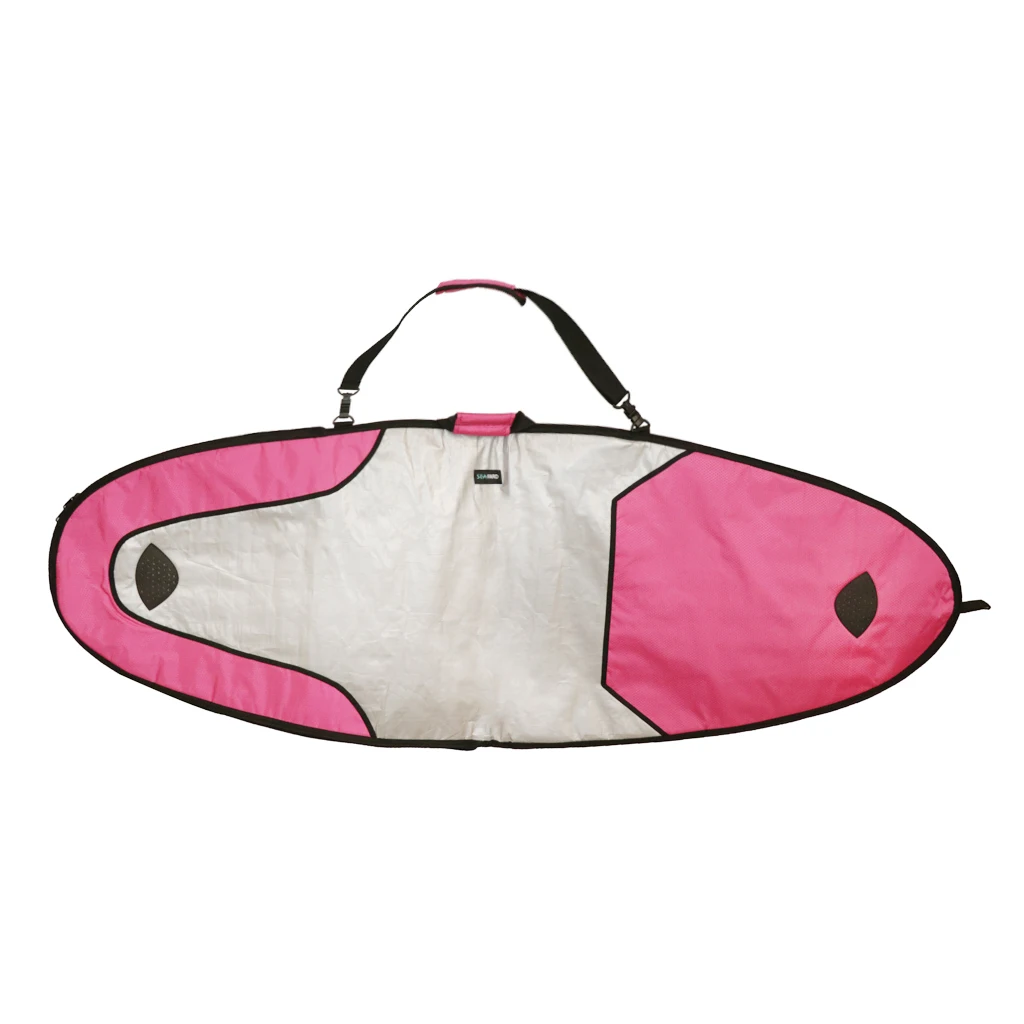 Портативная сумка для серфинга, сумка для путешествий, Лонгборд, одиночная, 7 футов, с подкладкой, SUP, чехол, держатель и плечевой ремень - Цвет: Rose Red