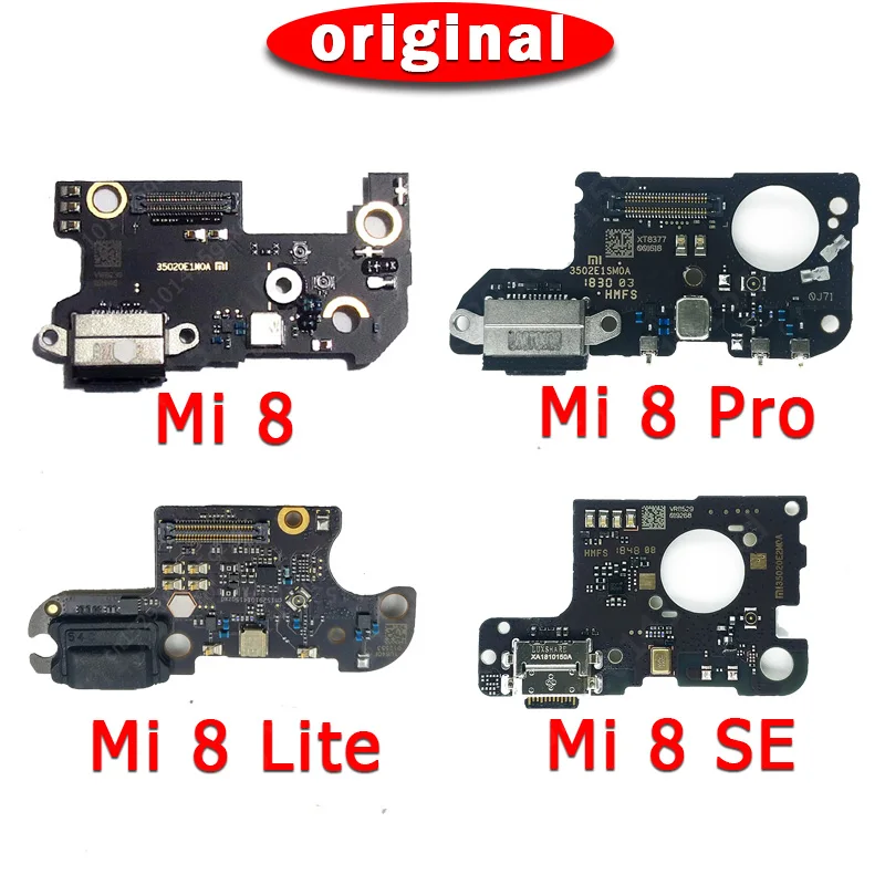 Оригинальный зарядный порт для Xiaomi Mi 8 Pro плата зарядки Mi8 SE Lite USB разъем PCB док