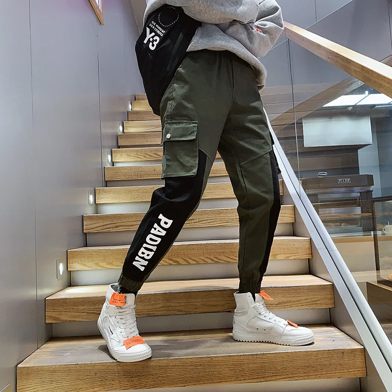 

Autumn And Winter INS Super Fire Pants Men's Popular Brand Loose Bib Overall Beam Leg Korean-style Trend Casual Harem Versatile