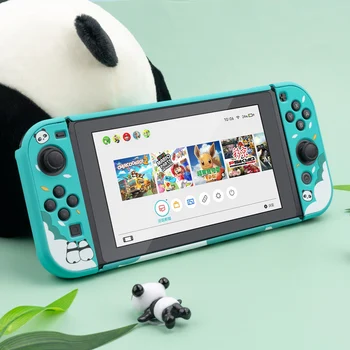 

Cute Panda Switch Protective Shell Full Hard Cover NS Shockproof Joy-Con Controller Housing Case For Nintendo Switch Accessories