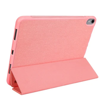 

for 2019 iPad PRO 12.9 Inch Tablet PC Case with Press Pen Anti-Lost Card Slot Design PU Protective Case