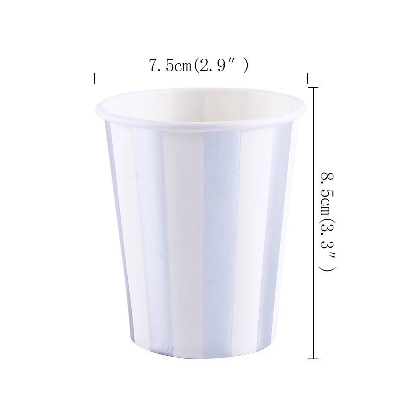 a-cup-10pcs Биоразлагаемые бумажные тарелки, 10 шт., серебро/золото, вечерние тарелки, принадлежности на день рождения, свадьбу, свадьбу, вечеринку - Цвет: a-cup-10pcs