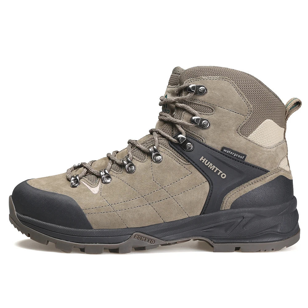 HUMTTO Waterproof Hiking Shoes Leather Sneakers for Men 2021 Sport Hunting Climbing Trekking Boots Breathable Outdoor Mens Shoe