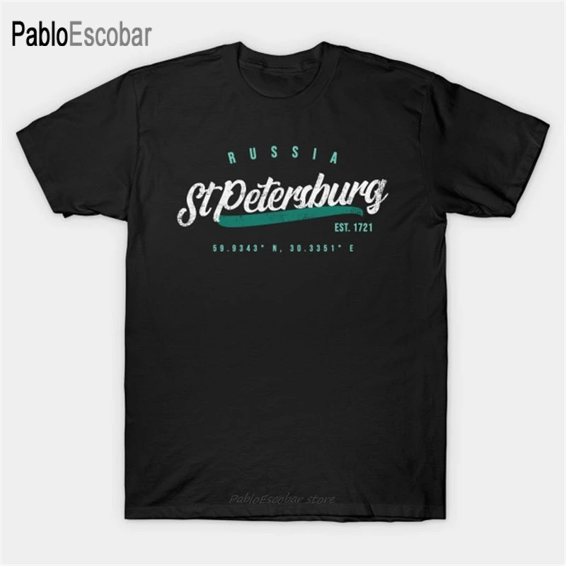 Летняя хлопковая футболка Мужская брендовая в стиле ретро Россия мужские