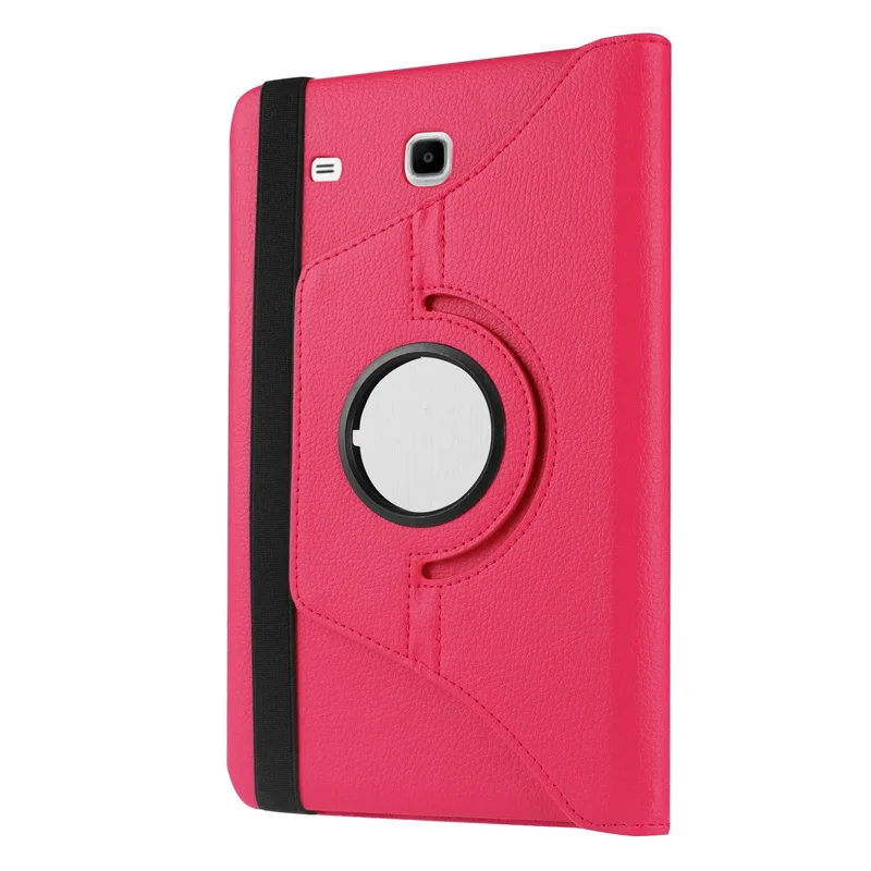 Вращающийся на 360 градусов pu кожаный чехол smart cover для samsung Galaxy Tab A A6 7,0 T280 T285 SM-T280 SM-T285 чехол для планшета s - Цвет: Rose Red