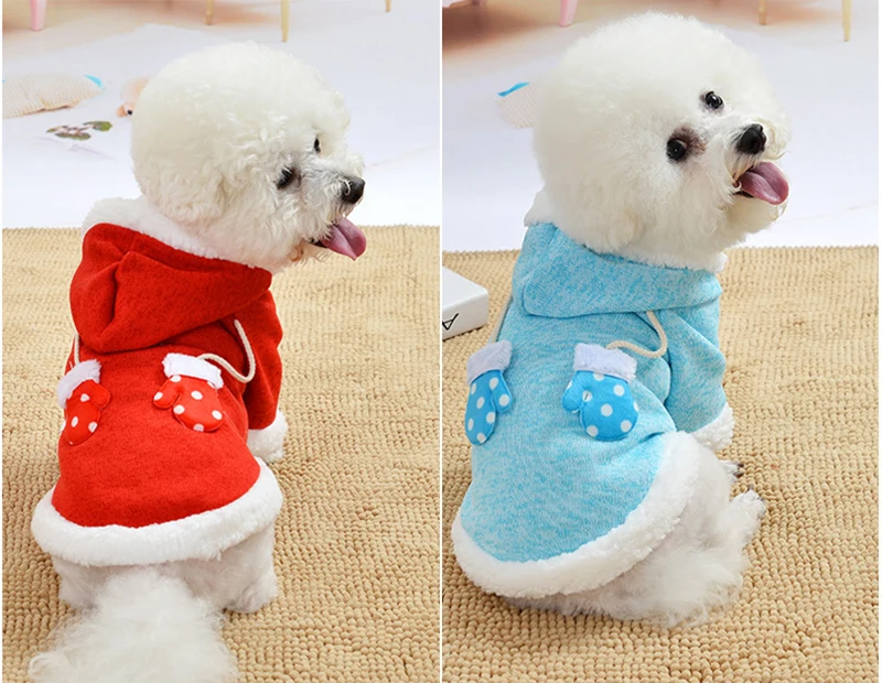 Зимняя Рождественская Одежда для собак Теплый свитер для средних и мелких собак верхняя одежда для питомца вязание крючком Ткань свитер для собак Джерси