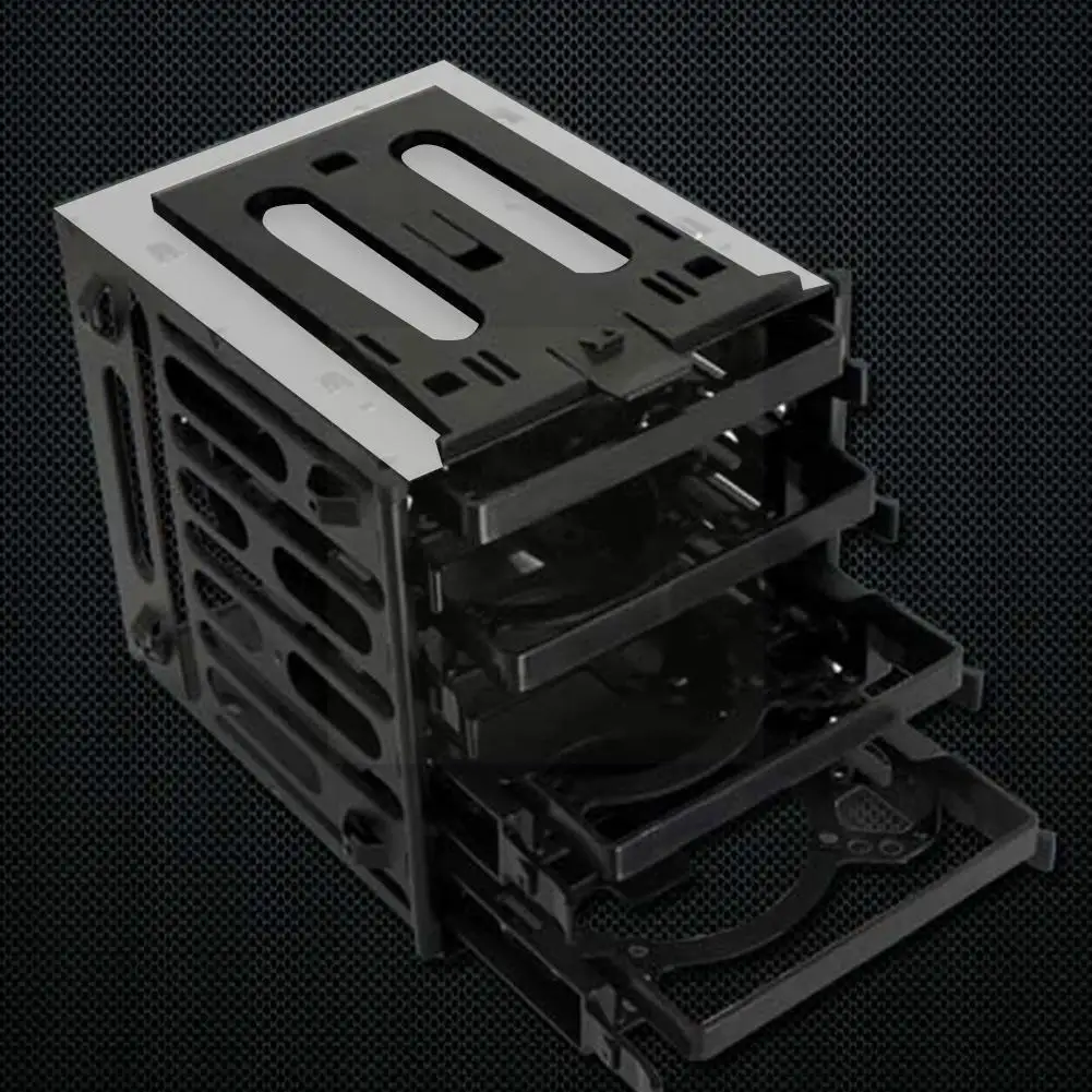 Portable Hdd Hard Drive Cage With 4 3.5 inch Bays 4x Mounting Tray 3.5