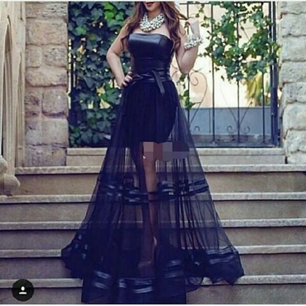 Vestido de noiva vestido de festa сексуальные без бретелек без рукавов трапециевидные вечерние платья для выпускного вечера черные длинные платья для матери невесты