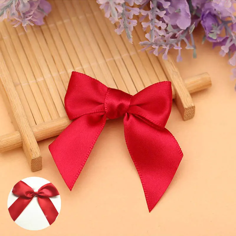 

Satin Ribbon Bow Red Bows DIY Craft Gift Packaging 5cm*12Pcs