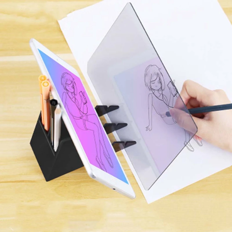 Оптическое изображение доска для рисования объектив эскиз зеркальное отражение Затемнения Кронштейн держатель живопись зеркальная пластина Трассировка копировальный стол