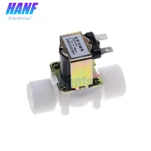 3/" Пластик электромагнитный клапан, работающего на постоянном токе 12 В в N/C Электрический соленоидный водяной клапан магнитный для стирки пневматический переключатель регулятора давления