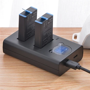 

Large Capacity Battery Dual Slot Charger for GoPro MAX Panoramic Action Camera Accessories Replacement Camera Battery Charger