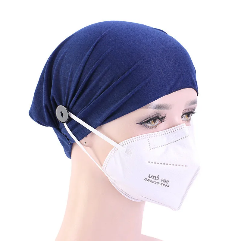 

Ears Protection Headband With Button When Wearing Masks Hair Accessories For Women Girls Bandana Outdoor Sport Hairbands new
