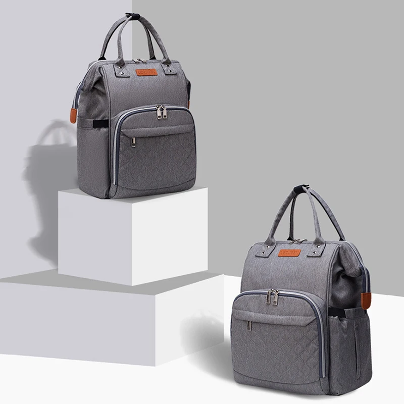 

Explosion Style Female Backpack Diaper Bag New Fashion Trend Leisure Bag For A Stroller Large Storage Maternity Backpack
