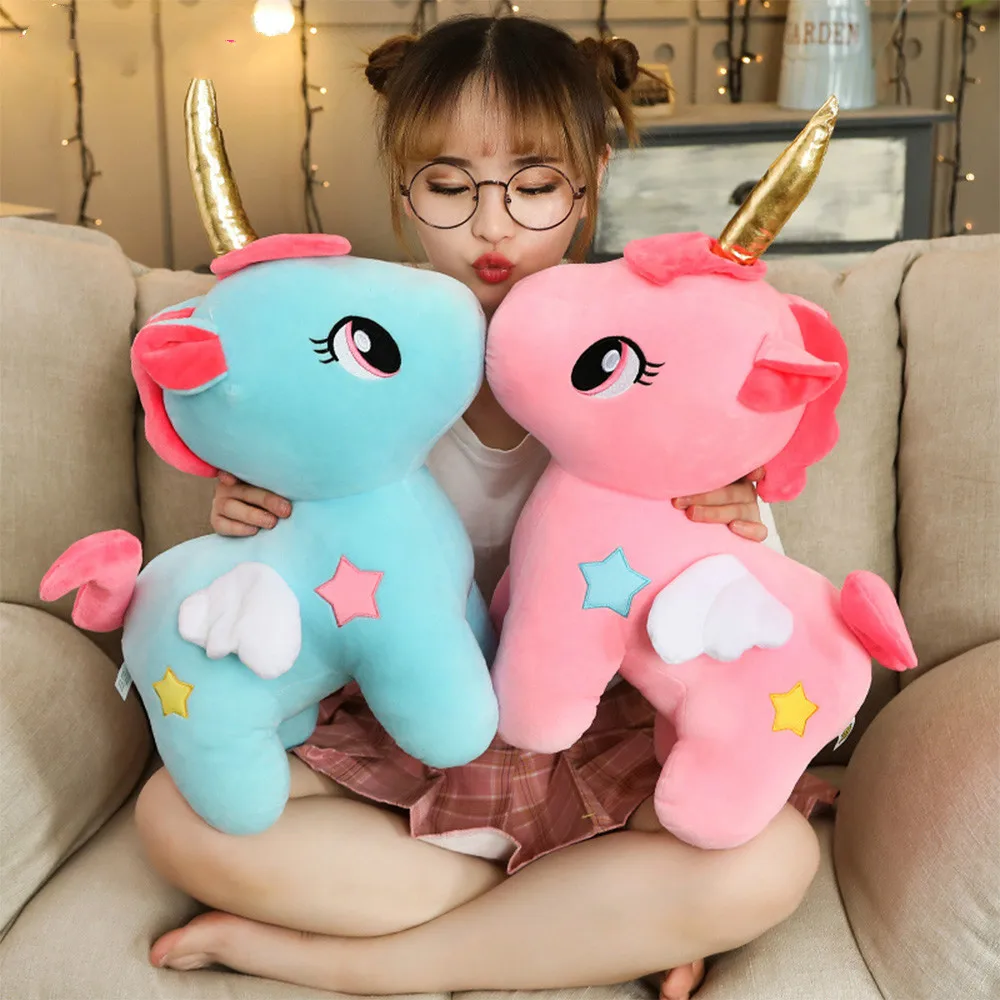 

Soft Unicorn Plush Toy Baby Kids Appease Sleeping Pillow Doll Animal Stuffed Plush Toy Birthday Gifts for Girls Children