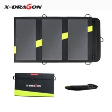 X-DRAGON 40 Вт складное портативное солнечное зарядное устройство для iPhone iPad Macbook samsung hp Dell другой телефон планшет ноутбук 12 в автомобильный аккумулятор