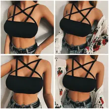 Новинка, летний сексуальный женский жилет, открытая повседневная майка, майка, блузка, без рукавов, сексуальный укороченный топ, Бралетт