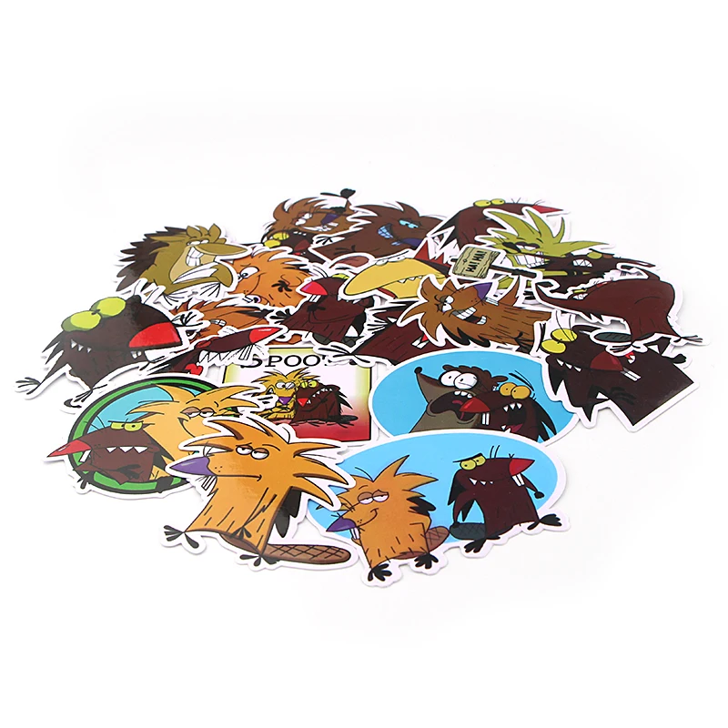 PC254 20 шт./компл. Angry Beaver мультфильм Скрапбукинг наклейка s для гитары ноутбука багаж автомобиля холодильник наклейка в стиле граффити