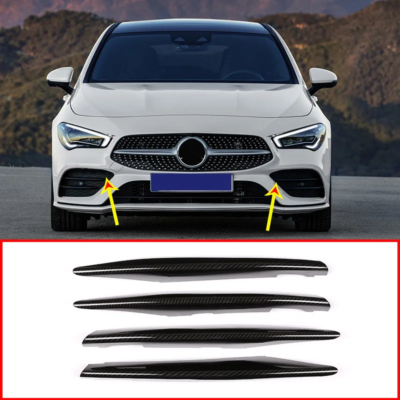 Хромированная накладка на переднюю противотуманную фару для Mercedes Benz A Class W177 A180 A200
