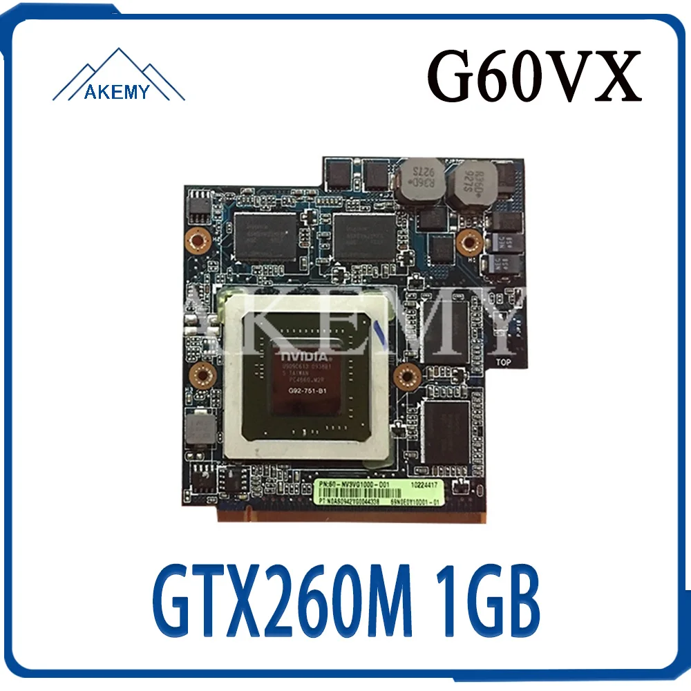 Видеокарта GTX 260M GTX260M G92-751-B1 для For Asus G60VX MXM VGA G51VX G51V REV 2 1 P/N 60-NV3VG1000-D01 | Компьютеры и