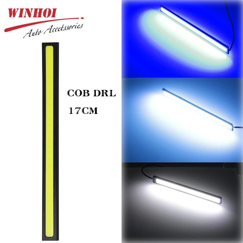 Winhoi 17 см COB светодиодный DRL для вождения дневные ходовые огни полоса 12 В